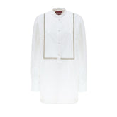 Gucci White Cotton Blouse